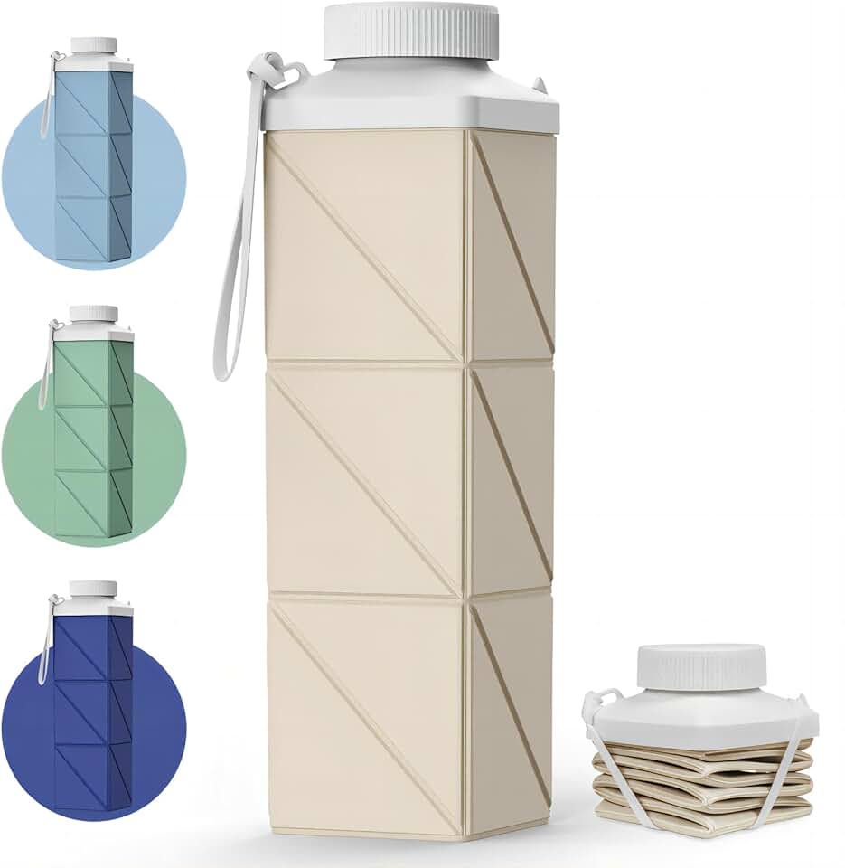 POMKAKA Collapsible Water Bottles 24.3oz(720ml)