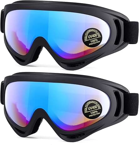 2-Pack Snow Ski Goggles