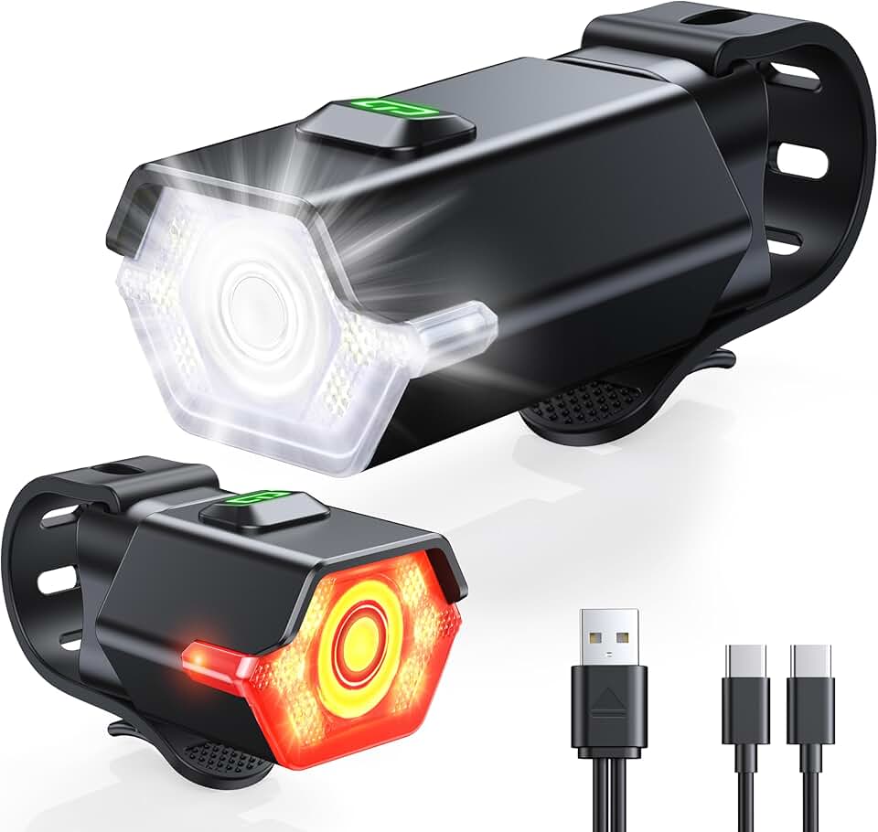 3+6 Modes Bike Lights for Night Riding with Side Light