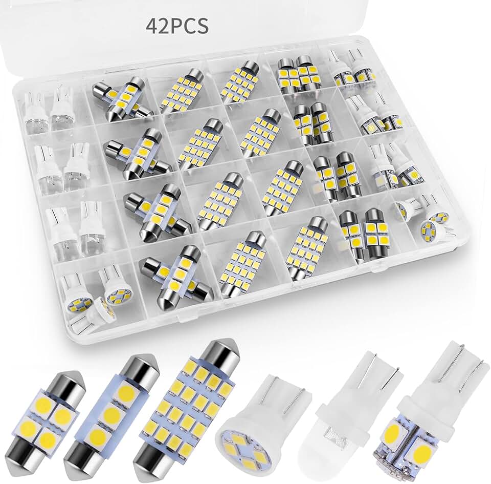 42 Pieces Interior Car Lights