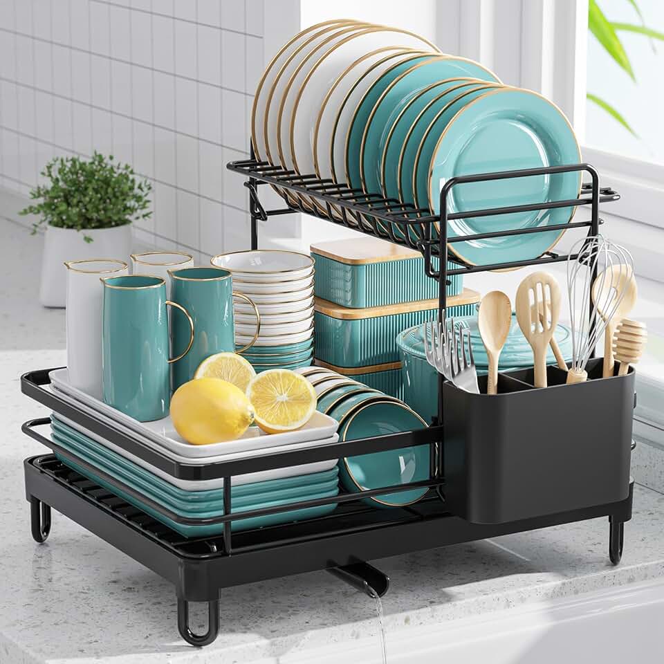 Dish Drying Rack - X-Large Stainless Steel Dish Rack for Kitchen Counter