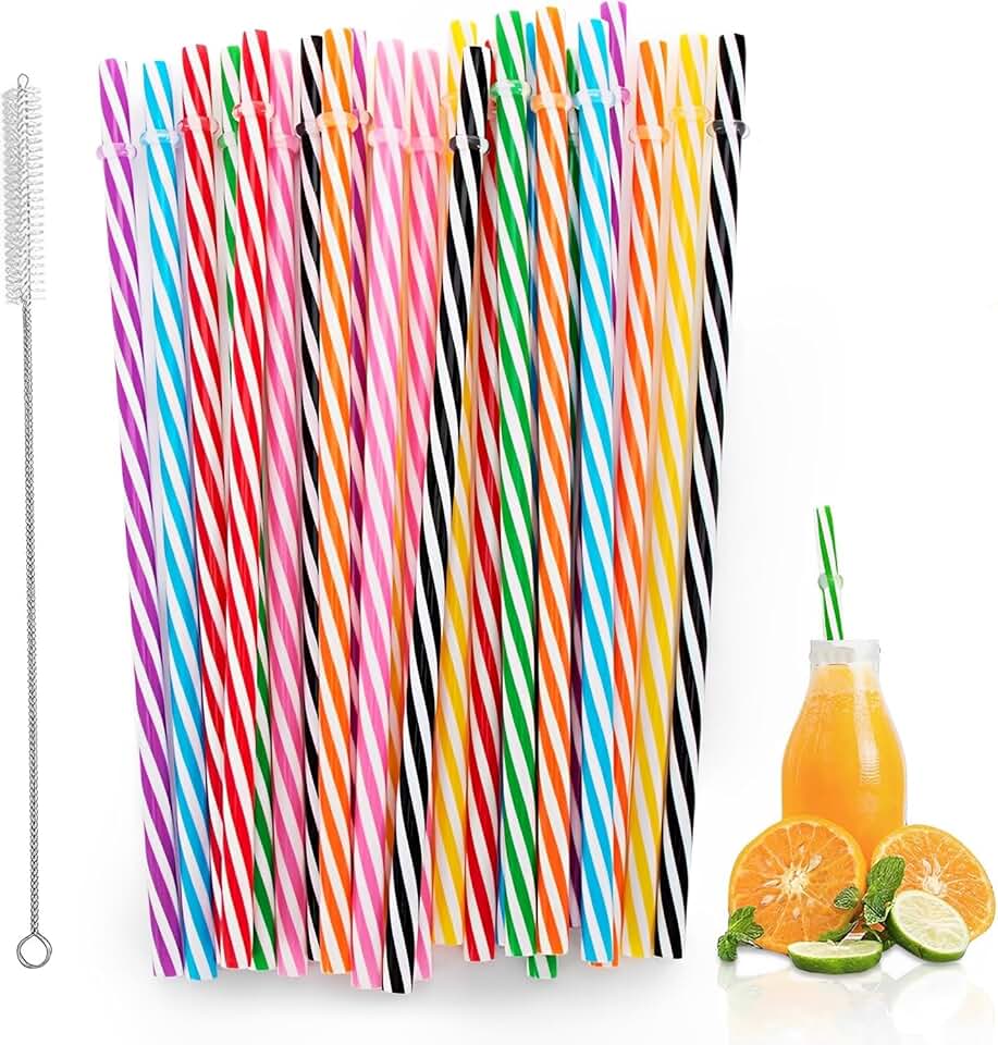 25 PCS Plastic Straws